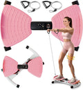 Waist Twister Machine Exercise, Ab Twist Board with Smart LED Digital Counter, Supports 300 lbs, Noiseless, Anti-Slip, Compact Portable for Home Gym Workout Equipment