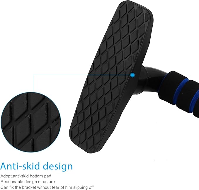 FRCOLOR Push-up Stand Home Fitness Tool Arm Strength Training Push-up Bars Blue Portable Exercise Equipment for Muscle Workout at Home