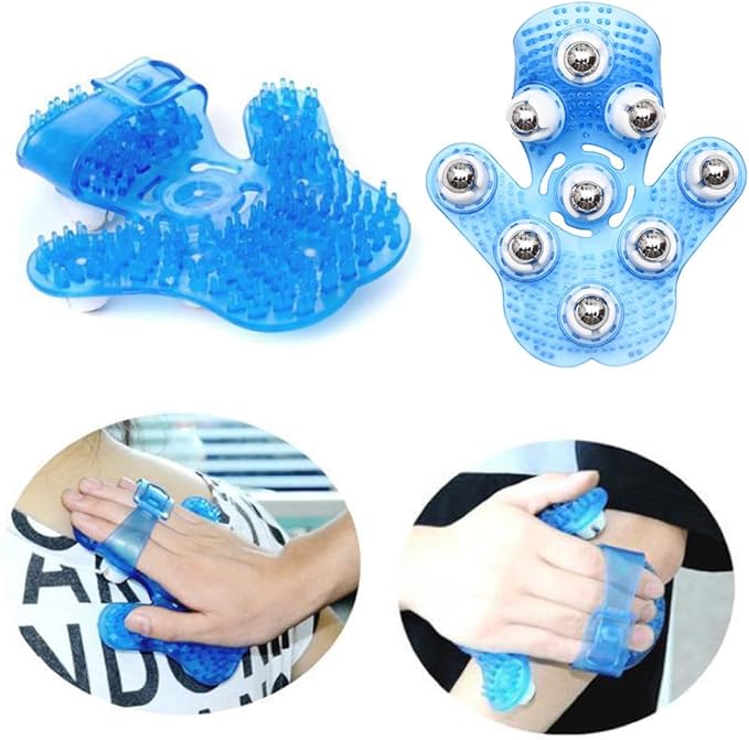 Manual Massage Ball Roller Small Handheld Massage Therapy and Relax Tool Body Massager Gloves Leg Massage Tools for Muscle Tension Relief Neck Back Joint Shoulder Foot Hand Thigh Tummy Butt