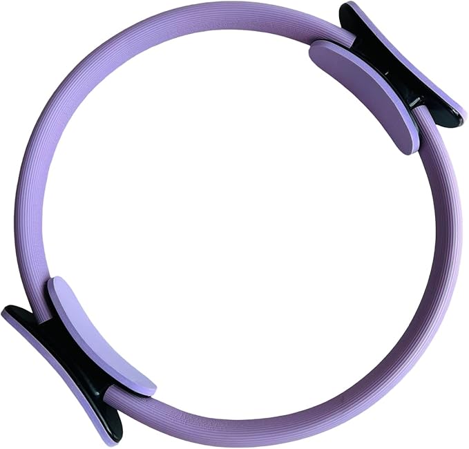 Pilates Ring, Flexible Ring Fitness 14" Yoga Rings Magic Circle with Dual Padded Handles, Fitness Circle for Toning Arms, Thighs/Legs & Core Home Exercise Equipment