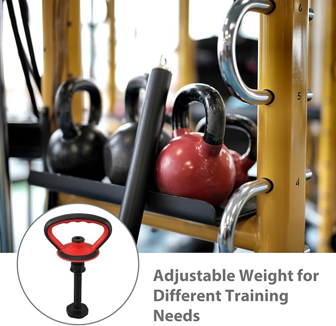 Adjustable Kettlebell Handle Kit Anti-Slip Grip Attachment Converter for Dumbbells Home Gym Training Accessories 12.59X7.48X4.72In