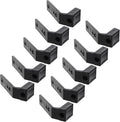 Zerodeko 10pcs Squat Rack J Hooks Barbell Bar Hanger Heavy Duty Pa/pp Plastic Gym Equipment Storage Hooks for Strength Training Attachments and Weightlifting Racks