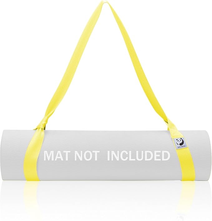 Slim Panda Yoga Mat Straps for Carrying, Adjustable Yoga Mat Carrier Sling Fits All Mats(Mat Not Included)