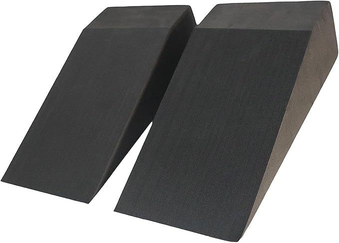 2 Piece Yoga Wedge Blocks Lightweight EVA Foam Wedge Stretch Slant Board for Calf Stretching, Wrist Support, Lower Back Exercise, Gym Fitness, 11.22x6.89x5.91 inch