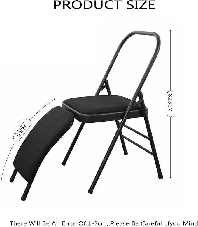 Yoga Chair,Thickened Auxiliary with Lumbar Support,It is Easier,for Home Office Dining Indoor Outdoor(Color1)