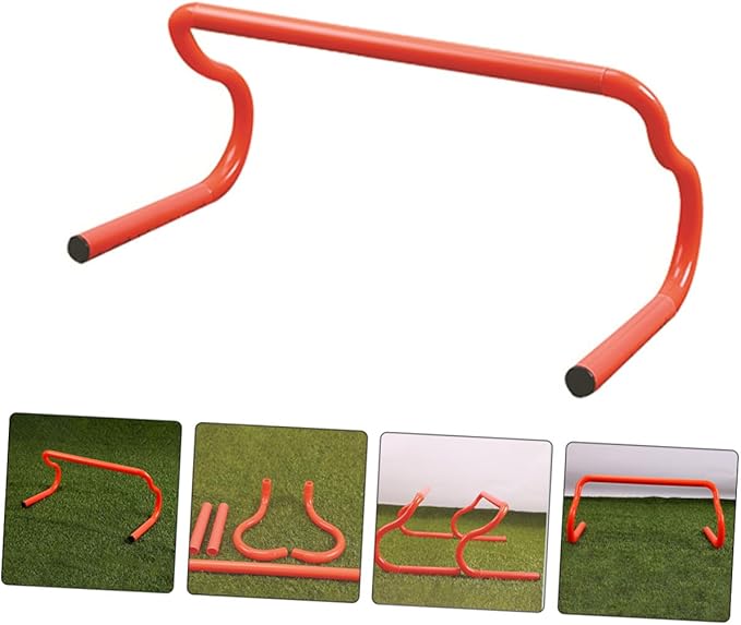 3pcs Detachable Agility Hurdles Speed Training Equipment for Soccer Basketball Football with Adjustable Height Fitness Workout Drills