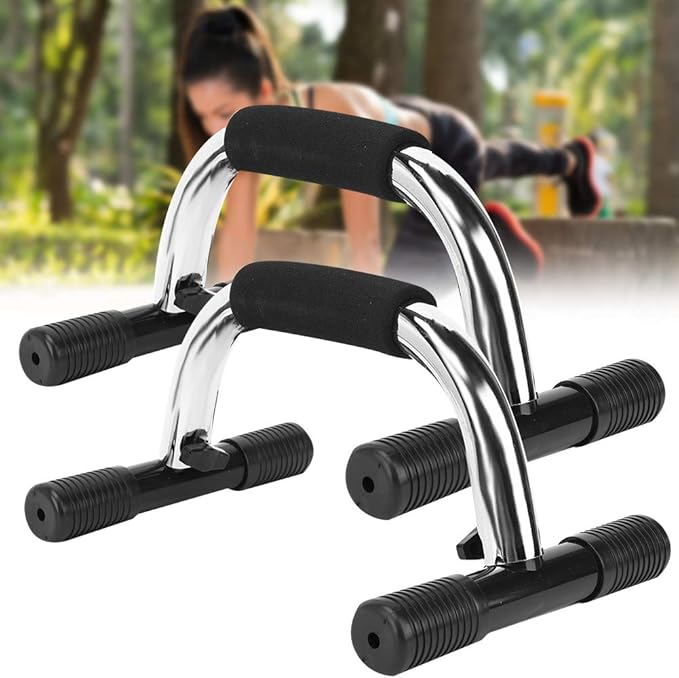 OUKENS Push Up Bars, Calisthenics Equipment Push Up Handles for Floor,with Non-Slip Sturdy Structure Handle, Fitness Bars for Home & Workout