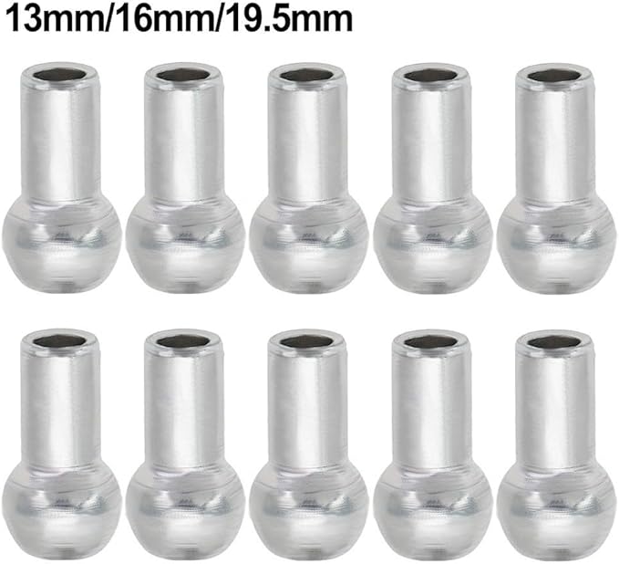 10Pcs Gym Pulley Machine Cable Ball Terminals Wire Rope Stopper Parts 5Mm 6Mm Diameter Metal Fitness Equipment Accessories Replacement For Home Gym Systems(8 * 3.5 * 13mm)