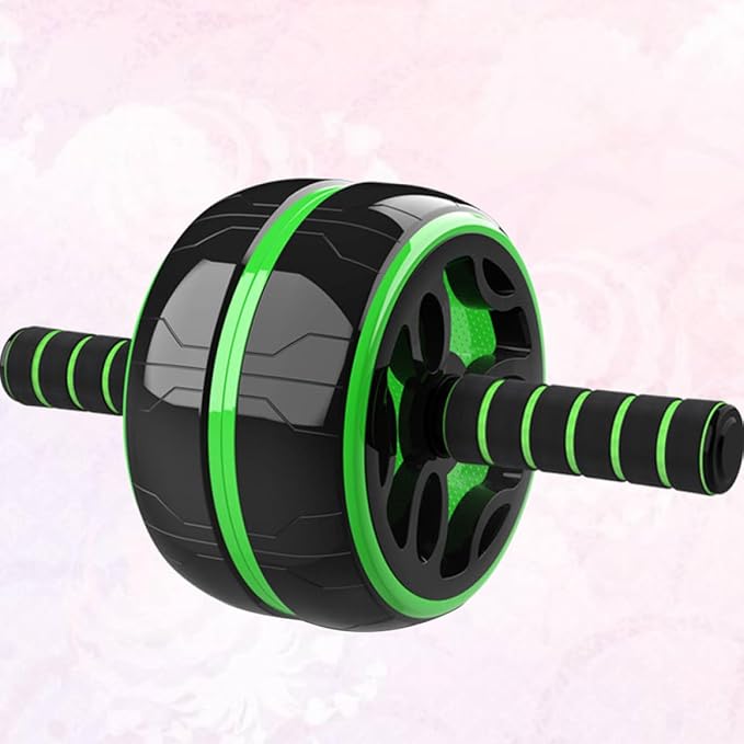 HEALLILY Abdominal Exercise Roller Ab Wheel for Fitness Broad Frame Pvc Thicken Wheel Silent Core Trainer Home Gym Strength Training Equipment