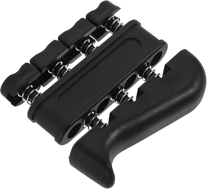 FUOYLOO Finger Strengthener Hand Grip Strengthener Hand Gripper Strength Training Device for Adults, 7lb Resistance, Black, Forearm and Finger Exercise Equipment for Guitarists