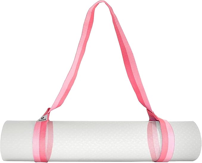 Tumaz Yoga Mat Strap [MAT NOT Included] (2 Sizes) with Extra Thick & Comfy Delicate Texture, Adjustable Yoga Mat Carrier