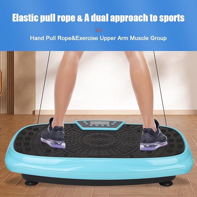 3D Vibration Platform Exercise Machine, Mini Vibration Plate w/Remote Control, 1-99 Level Adjustable Speed, Whole Body Workout Vibration Fitness Platform