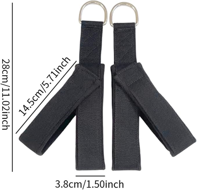 2x Pilates Straps, Fitness Straps Pilates Equipment Waist Back Leg Core Yoga Straps Reformer Straps for Home Exercise