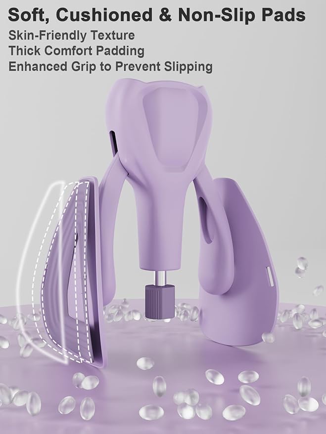 Pelvic Floor Exercise Devices 77 lb Adjustable Kegel Inner Thigh Exerciser and Hip Trainer Workout Equipment for Home Postpartum Recovery Women Men, with Band