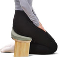 DKSLALALI Meditation Bench, Foldable Ergonomic Bamboo Kneeling Chair with Meditation Extra Soft Cushion Portable Comfortable Meditation Stool Bench for Prayer Kneeler Travel & Yoga
