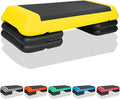 4''-6''-8''Adjustable Aerobic Stepper w/4 Risers Health Workout Step Platform for Sports & Fitness