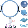 Pilates Essential Kit, Portable Home Fitness Equipments, with Pilates Rings,Yoga Stretching Tape, Yoga Rally Bands&Yoga Balls and Yoga Rings, for Full-Body Exercises Gym Fitness Equipments