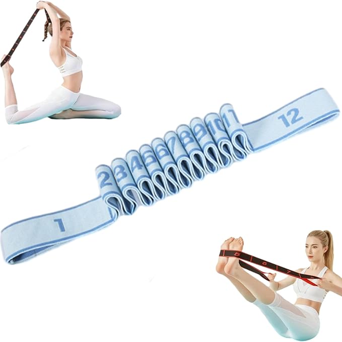 Fitness Resistance Band for Stretching and Yoga, Resistance Bands with Handles for Arms, Fashion Puller Exercise, Adjustable Bands for Full Body Stretching Shaping