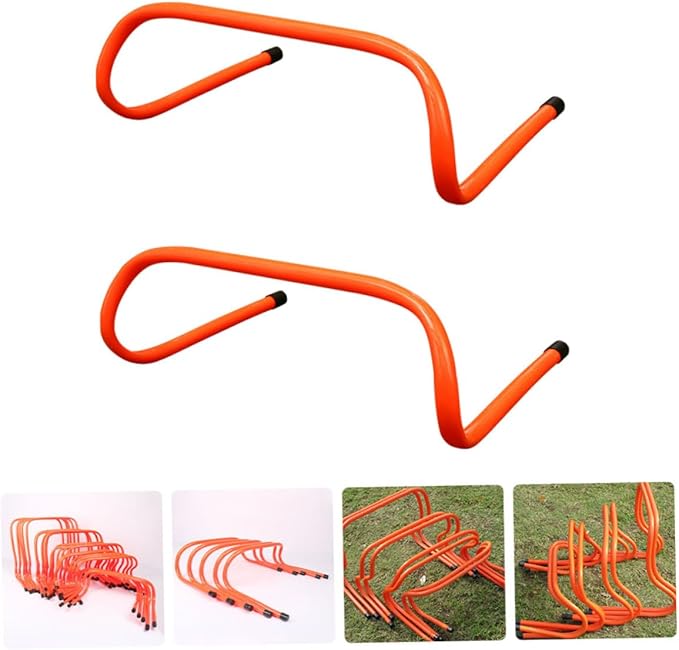 YARNOW 2pcs Plastic Agility Speed Hurdles 15cm Wear-Resistant Running Training Equipment for Soccer Football ’ Obstacle and Plyometric Training