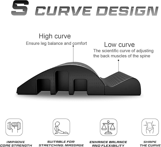 Professional Pilates Spine Corrector, Posture Corrector, Portable Pilates Arc for Core Strengthening, Spinal Alignment, Stretching Equipment