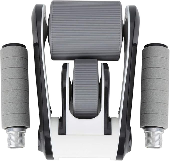 2 Wheels Ab Roller Wheel, Abdominal Muscle Exerciser, Dual - Wheel Core Trainer with Knee Pad for Home Gym, Stable Aluminum Alloy Frame, Foldable Design for Full - Body
