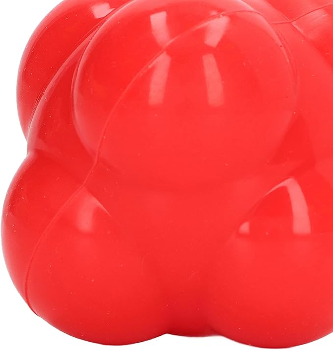 Reaction Ball, Rubber Bright Color Hex Reaction Trainer Ball for Basketball, Tennis and Other Competitive Sports