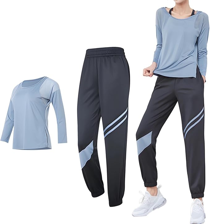 Sets Piece Two For Women, Xxl Set Piece Two Black For Women, Outfits Pilates With Breathable Material, High Waist Design And Accent Block Color, For Fitness And Wear Casual