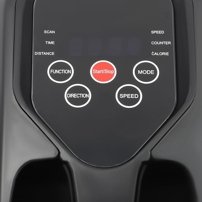 Under Desk Electric Elliptical Machine, 50W Leg Exerciser Pedal Exerciser Home Seated Pedal Exerciser with Remote Control 5-Speed Regulation & LED Screen Overall Load 25 Kg/55.1 Lbs