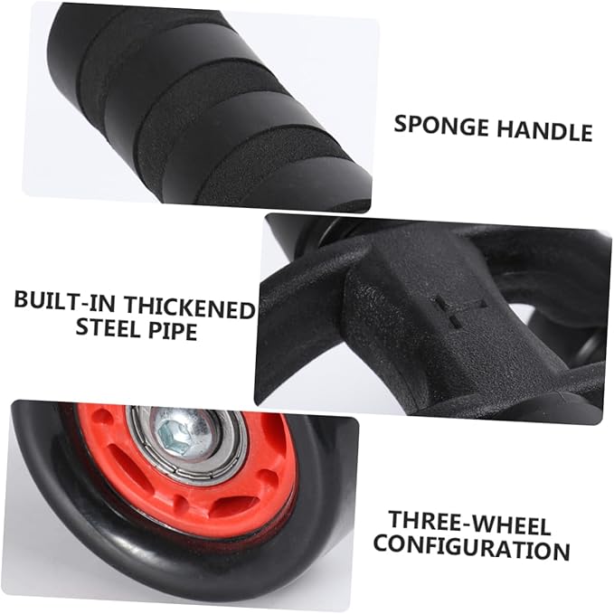 Toyvian Ab Wheel for Sit up Exercise Portable Abdominal Muscle Fitness Equipment Inner Thigh Workout Roller Push-ab Roller Machine