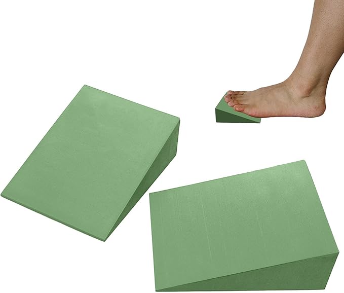 Yoga Foam Wedge Blocks - Calf Stretcher Height Foam Tool, Calf Raise Wrist Support | Professional Squat Knee Pad, Support Foam Incline Stretch Slant Boards for Balance Strength Fitness