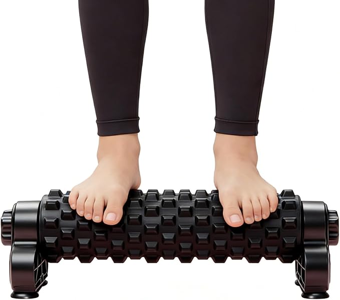 Massage Foam Roller,Deep Stretching Massage with Suction Cup,Body Foam Roller with Holder | for Home Gym Yoga Pilates Fitness Workout Post-Sports Training
