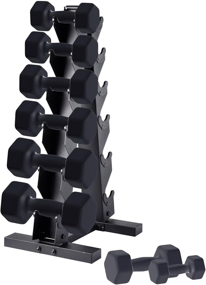 Weight Storage Racks,Heavy Duty A-Frame Dumbbell Stand | Tree Shape Home Workout Storage Organizer for Dumbbells, Store 6 Pairs of Dumbbells