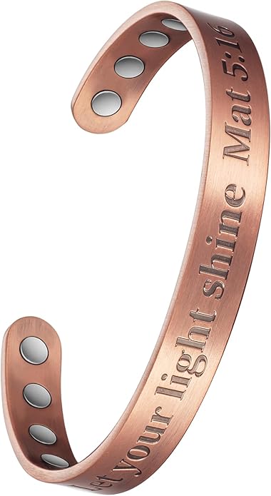 Copper Magnetic Bracelet for Women, 99% Pure Copper Adjustable Bracelet, Fashsion Jewelry Presents (0946Q2)