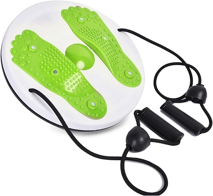 Ab Twist Board with Adjustable Resistance, Non-Slip Waist Twisting Slimming Rotating Disc for Core Training, Exercise Twist Board with Handles for Home Workout Balance and Abdominal Fitness
