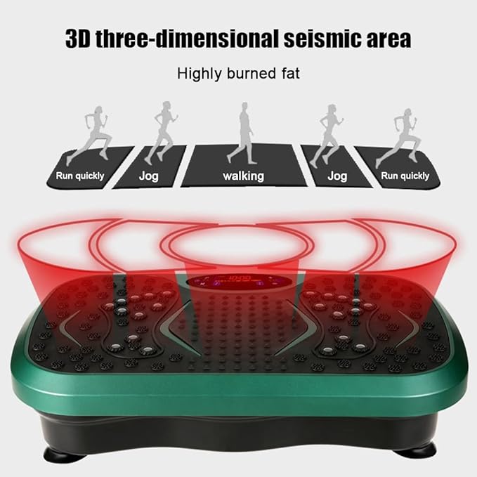 Vibration Plate Exercise Machine 99 Levels Vibration Exercise Machine, with 2 Resistance Bands, Whole Body Shaper Oscillating Vibration Platform