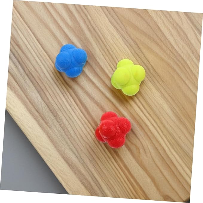Totority 6pcs Reflex Training Balls Hand Eye Coordination Tool for Sports Improve Reaction Speed Versatile for Basketball Tennis Wrestling Durable Elastic Design
