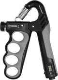 Grip Strength Trainer, Adjustable Resistance Forearm Strengthener with 11-220Lbs (5-100KG), Digital Counter, Ergonomic Hand Gripper Strengthener for Musicians, Athletes & Injury Recovery