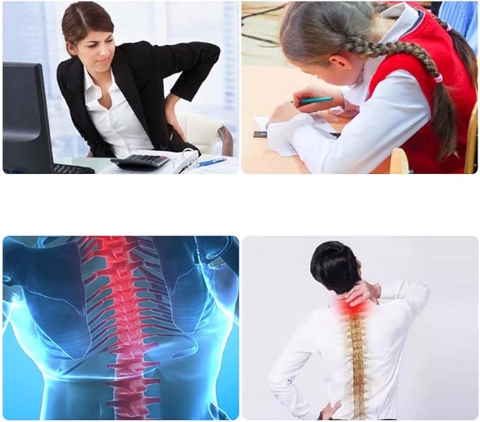 Hump Back Orthotic Device, Male and Female Adult Invisible Ultra-Thin Orthotic Clothing is Used to Relieve Pain, Kyphosis, Scoliosis and Hunchback(Black,Medium)