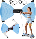 Waist Twister Machine Exercise, Ab Twist Board with Smart LED Digital Counter, Supports 300 lbs, Noiseless, Anti-Slip, Compact Portable for Home Gym Workout Equipment