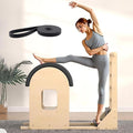 Pilates Ladder Barrel - Wooden Spine Corrector for Home Workout, Ideal for Balance, Core Strengthening, and Stretching Exercise