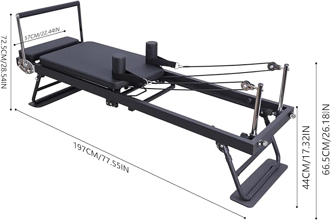 Pilates Reformer Machine, Yoga Studio-Grade Core Bed, Ideal for Home Workouts, Foldable Design, Space-Saving Pilates Equipment, Enhance Core Strength