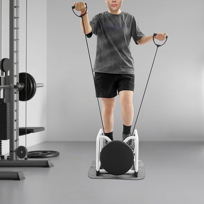 Mini Steppers for Exercise at Home, Multi-Function Stepper with Seat, Stair Step Workout Machine Mini Aerobic Stepper for Home, Apartment, Office