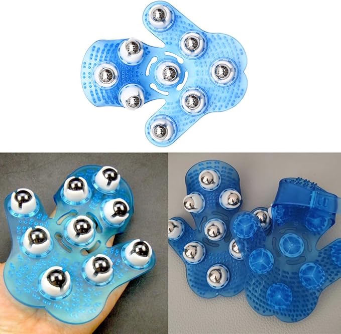 Manual Massage Ball Roller Small Handheld Massage Therapy and Relax Tool Body Massager Gloves Leg Massage Tools for Muscle Tension Relief Neck Back Joint Shoulder Foot Hand Thigh Tummy Butt