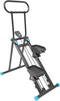 Stair Stepper Vertical Climber Machine with LCD Screen Compact Folding Cardio Exercise Climber Stair Climber for Living Rooms, Home Gyms, Apartments Foldable Design 300 lbs Capacity