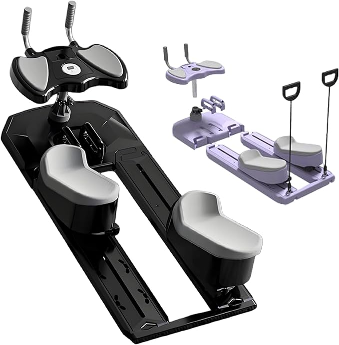 Spine Twist & Stretch Trainer, Crawling Exercise Machine with LED Counter, 3 Adjustable Height, 70cm Low-Impact Exercise, 230kg Capacity,Home Waist Trimmer Leg Flexibility Trainer