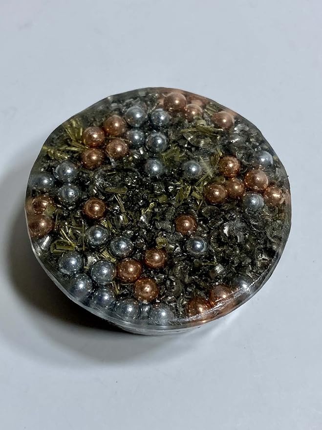 Chalcopyrite Peacock Ore Orgone Generator Energy Accumulator 528Hz/7.83Hz/Advance Harmonics Many Beautiful Ingredients and Colors!(Chalico Pyrite)