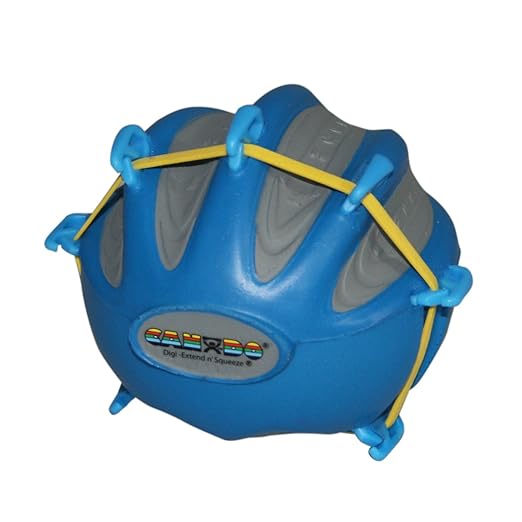 CanDo 10-2293 Digi-Extend n' Squeeze Hand Exerciser, Large, Blue-Heavy