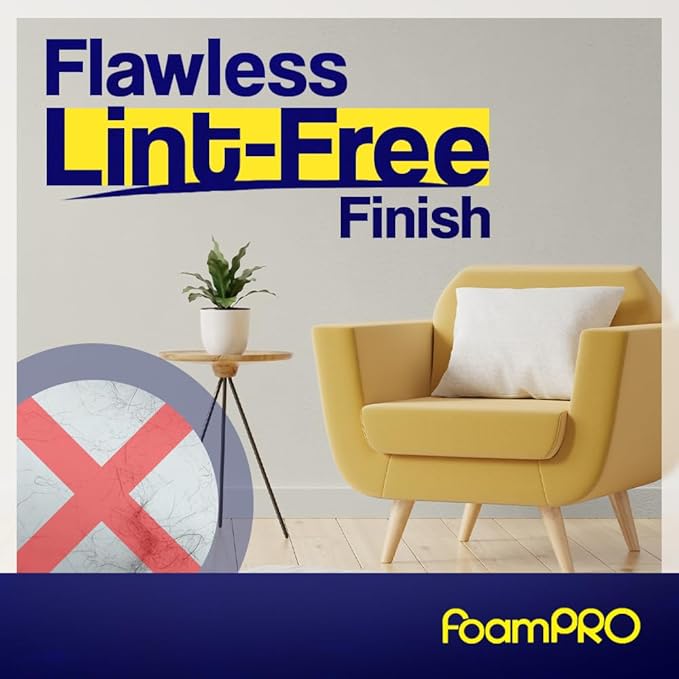 Foam PRO 63 Foam Paint Roller Refills, Pack of 2