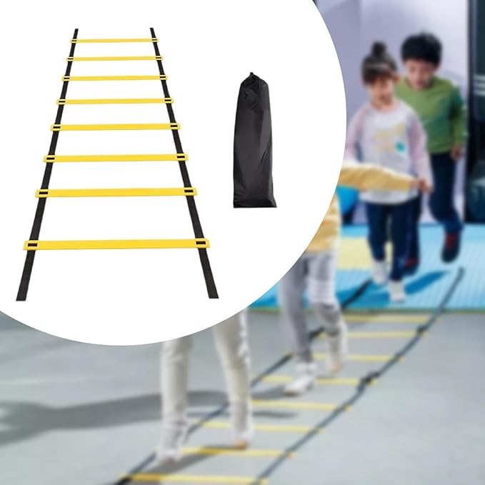 Football Agility Ladder Speed Ladder Portable Stairs Fitness Training Jumping Hurdles with Storage Bag Outdoor Sports Folding