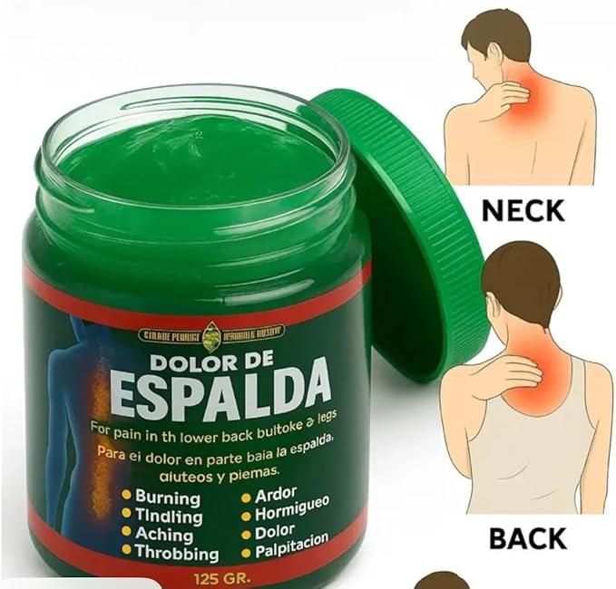 Dolor De Espalda Pomada Gel Infused with Arnica Leaf Cream for Sore Muscle Massage Gel Pomado NMD para Dolor– Natural Concentrated Body Gel for Muscles, Joints & Massage Therapy – Fast-Absorbing